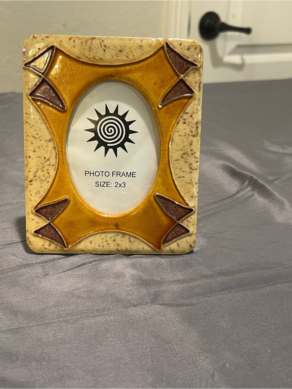 Vintage Boho Ceramic Geometric Small Picture Frame 4X5